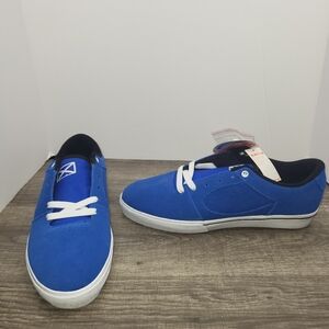 ES MENS SIZE 9.5 SQUARE TWO BLUE/WHITE SKATE SHOES